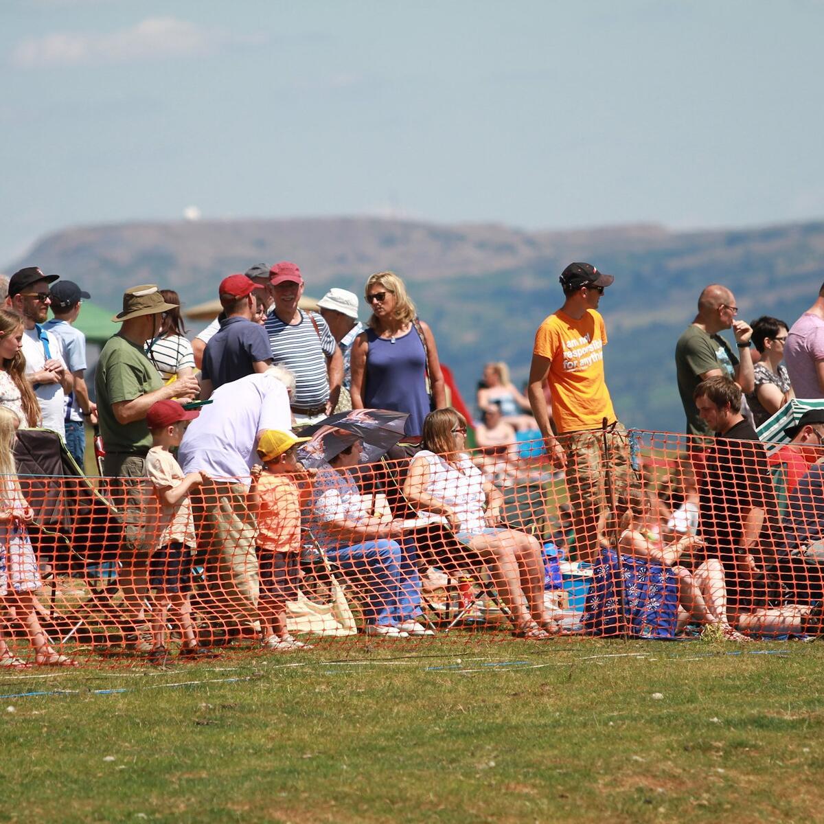 Spectators enjoying the day and the view