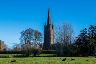 View of St Peter and St Paul church, Weobley