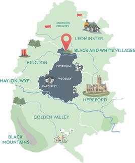 Black & White Villages Map