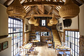 Interior of Pensons restaurant
