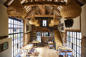 Interior of Pensons restaurant  