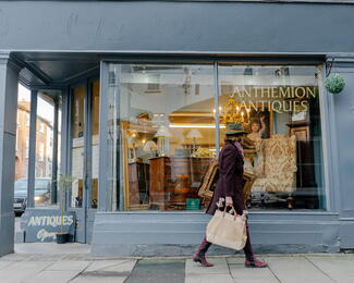 Antique shop exterior