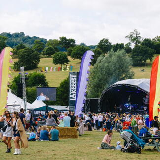Image showing festival goers in a field at Lakefest 2024