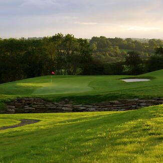 Lush green golf course