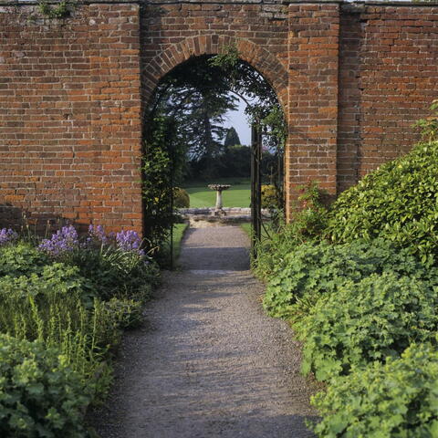 Garden view at Berrington Hall