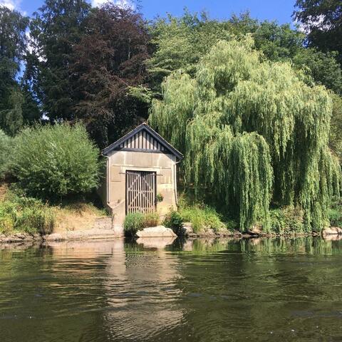 1920s Boat House at the Weir Garden