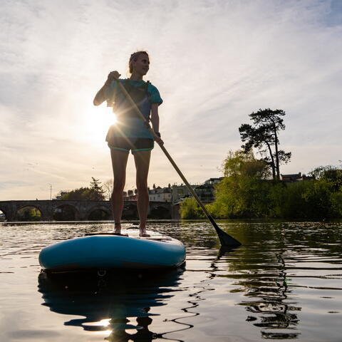 paddle boarding