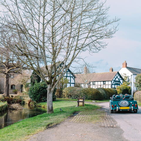 Vintage car, Eardisland