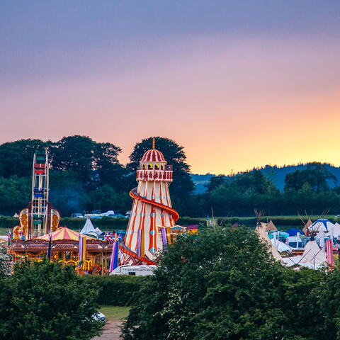 How the light gets in festival at sunset