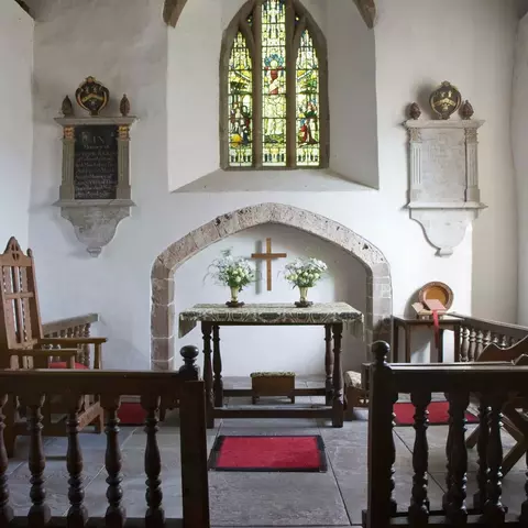 Inside small church