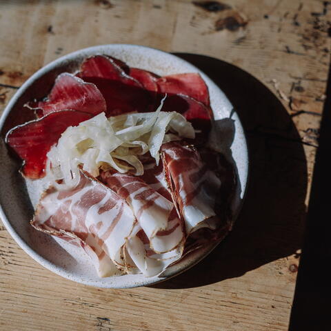 Plate of charcuterie