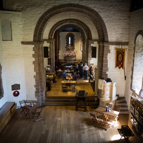 The Hub community centre in a church in herefordshire