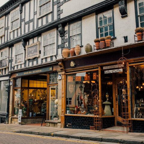 Man of Ross half-timbered building