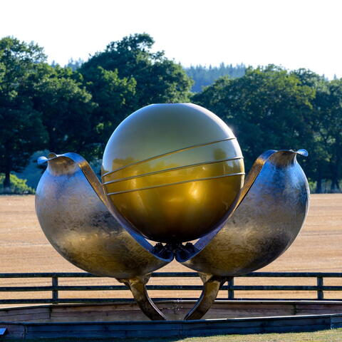 Gian tpoppy sculpture