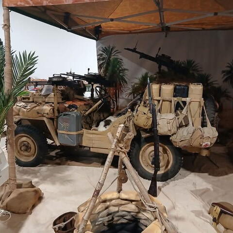 Military vehicle and weapons