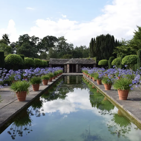 canal in english country garden