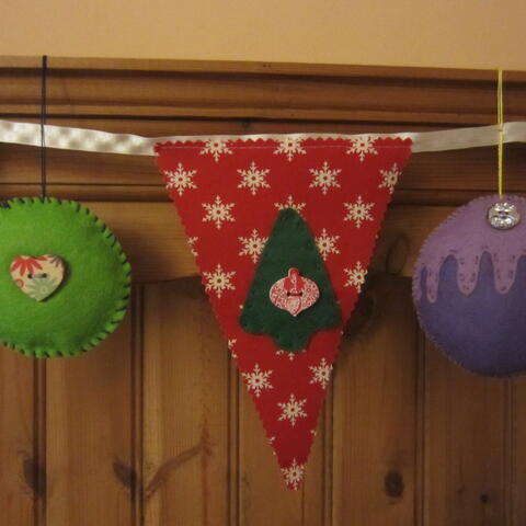 Christmas Baubles and Bunting