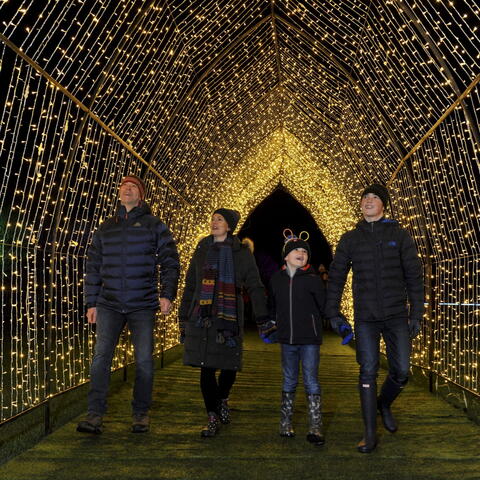 Family enjoying Malvern Glow
