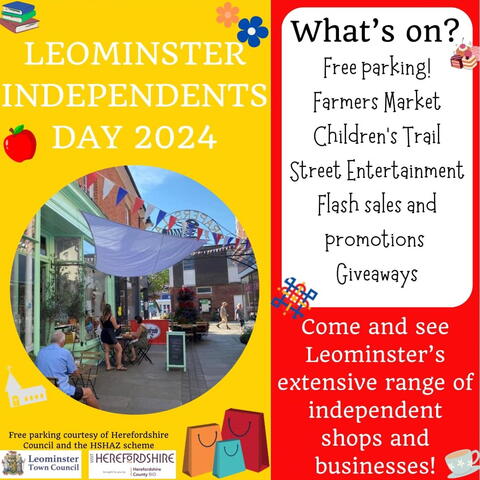 Leominster Independents Day 2024 poster