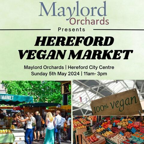 Maylord Orchard Vegan market poster