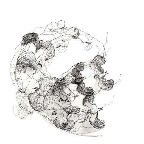 artwork depicting birds
