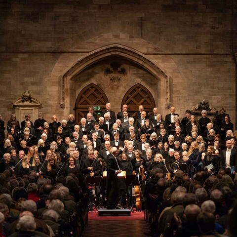 Hereford Choral Society large group of vocalists and musicians