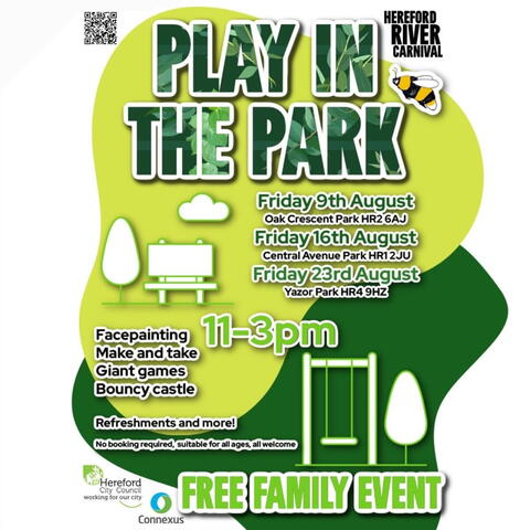 event poster with shades of green