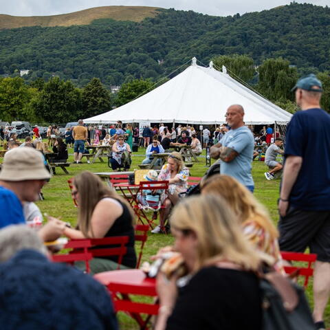 People at an outdoor event
