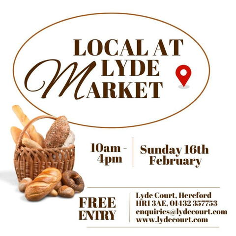 Lyde Court Local Market poster
