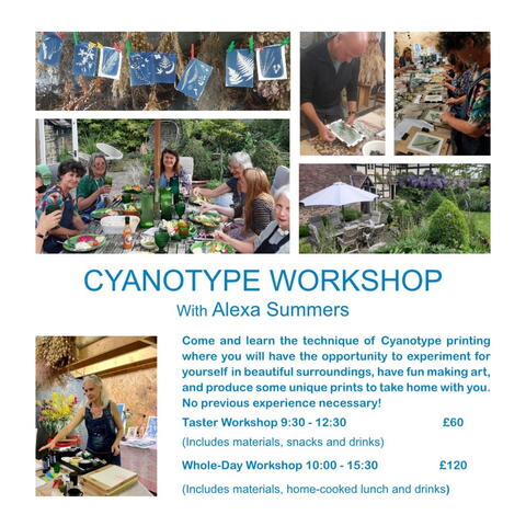 Cyanotype Workshops flyer