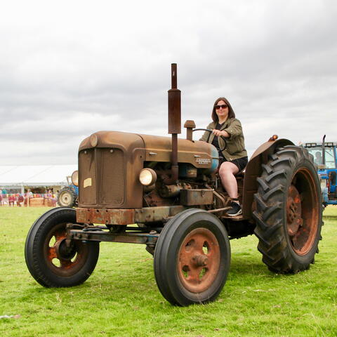 Vintage tractor at the Longtown and District Show
