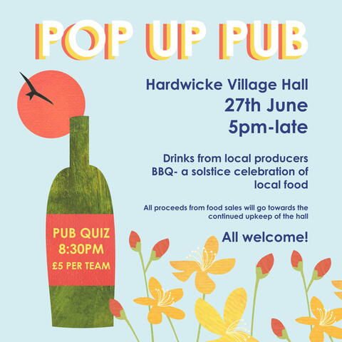 Hardwicke Hall Pop up pub