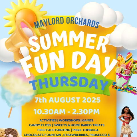 Maylord Orchards Summer Fun Day- Thursday 7th August 2025
