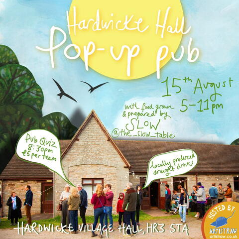 Hardwicke Hall Pop-up Pub poster