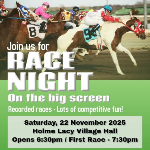 Community Race Night @ Holme Lacy Village Hall