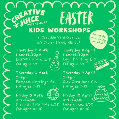 Creative Juice: Kids Easter Holiday Craft Workshops
