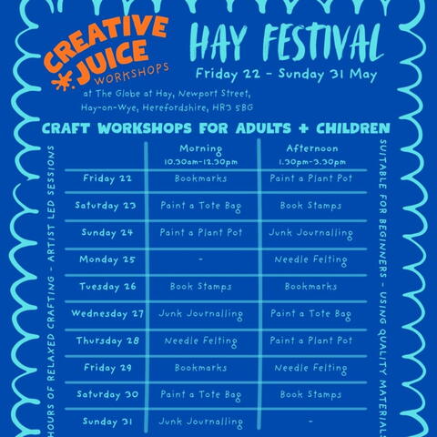 The Globe at Hay: Creative Juice Workshops