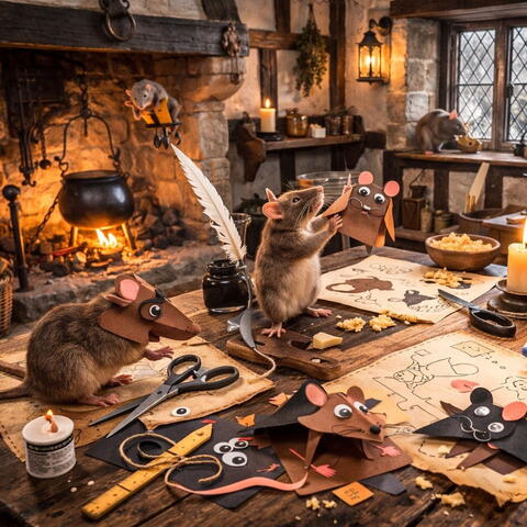 Plague Rat Puppets!
