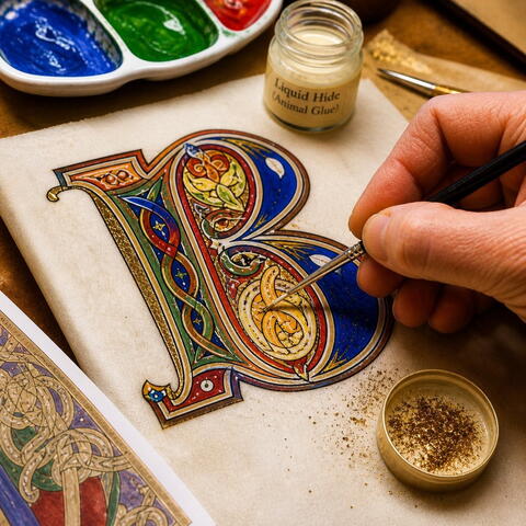 Vikings at the Priory: Illuminated Letter Art Workshop