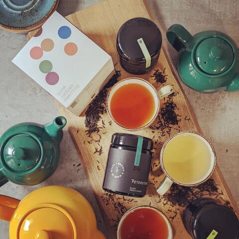 Assortment of Tea and Tea Pots - Tea Tasting