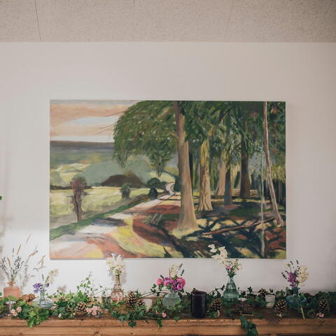 Bill Evans art work at Crumplebury