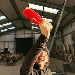 Chocks away 🍎 It's not just straight cider and perry crafted here, as demonstrated by assistant cidermaker, Blair Cote