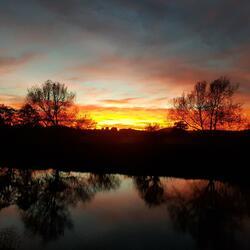 Amazing sunsets across the River Wye