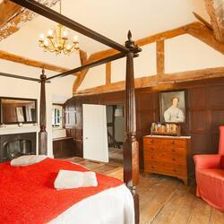 The master bedroom dates back to the 15th century