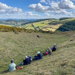 Walkers taking a rest