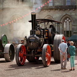 Vintage steam engine at Eastnor Castle