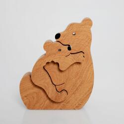 Hand Carved Mamma Bear