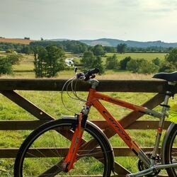 Great views of the Teme Valley on your day's cycle hire